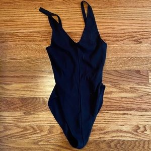 Simple Black Bodysuit